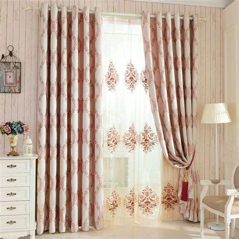 2020 European Double Sided Floral Jacquard Blackout Curtain For Living