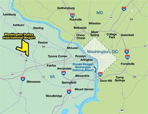 Map Of Washington Dc Airports