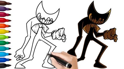 How To Draw Ink Bendy Indie Cross Bendy And The Ink Machine