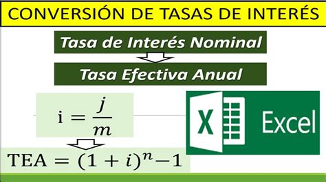 ConversiÓn De Una Tasa De InterÉs Nominal A Una Tasa Efectiva Anual