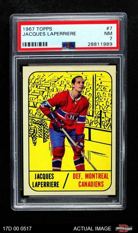 1967 Topps 7 Jacques Laperriere Canadiens Psa 7 Nm