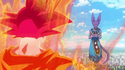 See more ideas about gif, dragon ball, animated gif. goku and beerus don't know why they call him bills in ...