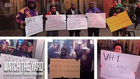 Black Greeks Show Up In Front Of Vh1s New York Headquarters To Boycott