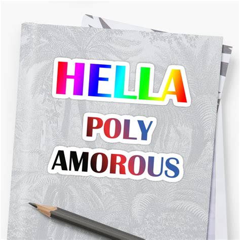 1+ vectors, stock photos & psd files. "Hella Polyam/Polyamorous" Sticker by CreatiVentures ...