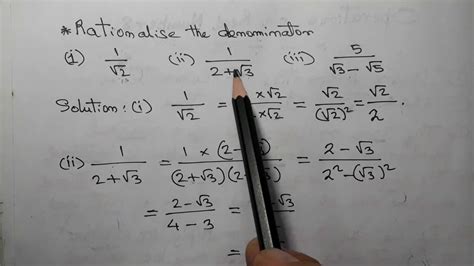 Class Ix Mathsoperation On Real Number Youtube