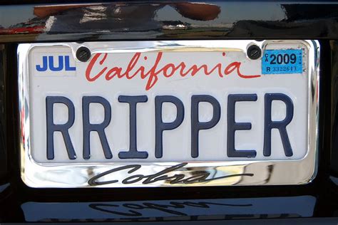 Personalized California License Plate Rripper Navymailman Flickr