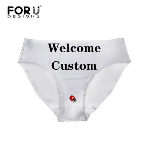 Forudesigns Welcome Custom Women Panties Sexy Underwear High Quality 3d Printing Ladies Seamless