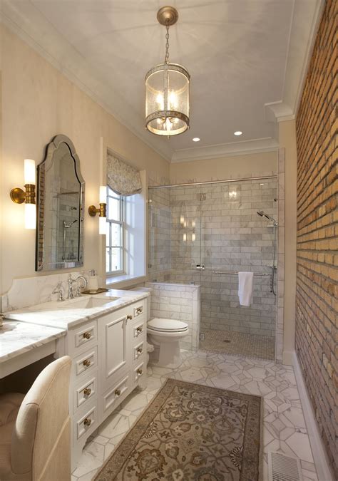 Below are most awesome brick wall ideas for the bathroom you will be inspired Portfolio: Legacy Mother-In-Law Suite | Brick bathroom ...