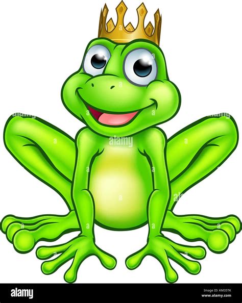 Cartoon Frog Prince Stock Vector Art And Illustration Vector Image