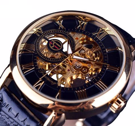 3d Elegant Luxury Mechanical Skeleton Watches For Men Quality Watches