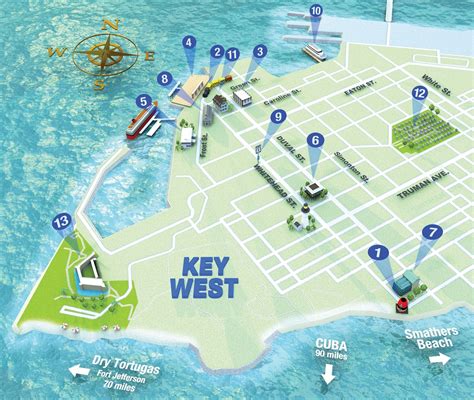 Key West Printable Map