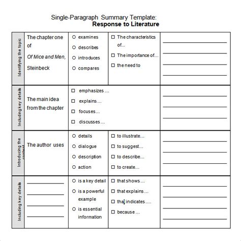 The master guide (with template!) blog.reedsy.com. FREE 5+ Sample Chapter Summary Templates in PDF | MS Word