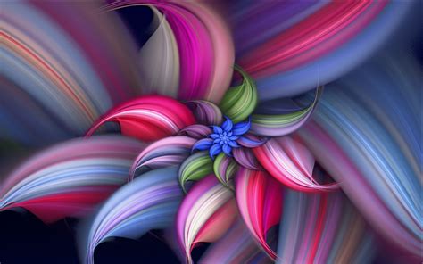 Wallpaper Colorful Abstract Beautiful Flower 1920x1200 Hd Picture Image