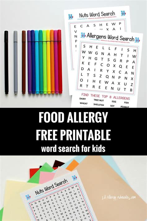 Pin On Food Allergy Printables