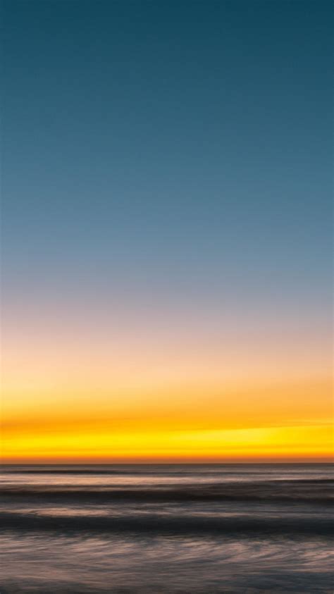 Download Wallpaper 750x1334 Blur Sunset Beach Sea Sky Iphone 7