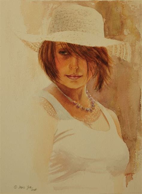 Romantic Figurative Paintings In Watercolor And Oil