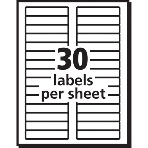 For create of labels 8.9 x. Avery® TrueBlock(R) File Folder Labels, Sure Feed(TM ...