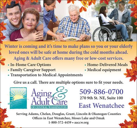 Friday October 16 2020 Ad Aging And Adult Care Of Central Washington