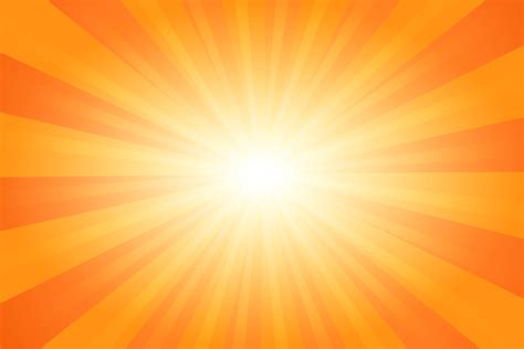 Orange Summer Abstract Comic Cartoon Sunlight Background Vector