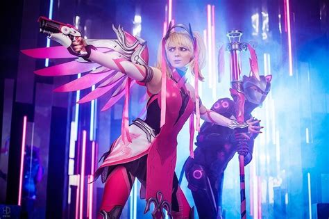 Russian Cosplay Genji And Mercy Overwatch By Stassklass And Agflower Shu