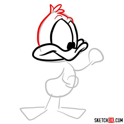 How To Draw The Plucky Duck Sketchok Easy Drawing Guides
