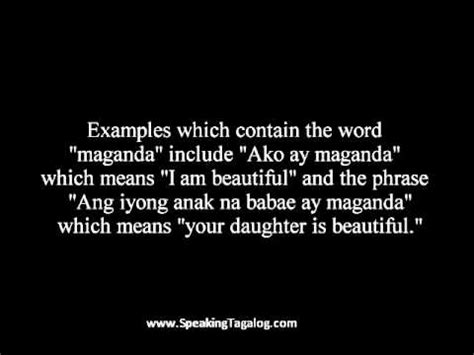 The philippines has a rich vocabulary, with modified words from languages such as english and in some cases, filipinos add the word charot to their jokes. How to say beautiful in Filipino - YouTube