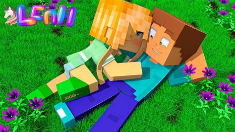 Minecraft Life Of Alex And Steve Falling In Love Minecraft Youtube