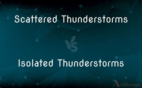 Scattered Thunderstorms Vs Isolated Thunderstorms — Whats The Difference