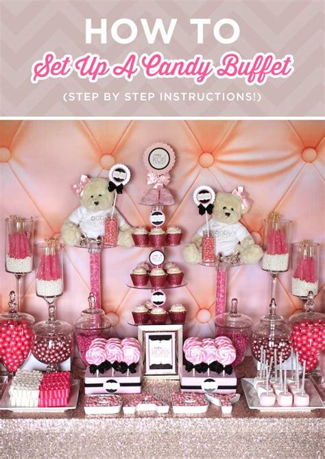 How to set up a candy table for a party. Southern Blue Celebrations: PINK CANDY BUFFETS & DESSERTS ...
