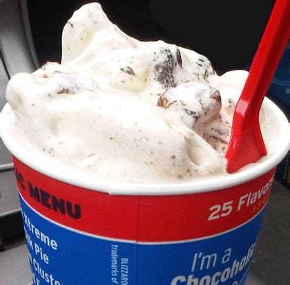 On Second Scoop Ice Cream Reviews DQ Oreo Brownie Earthquake Blizzard