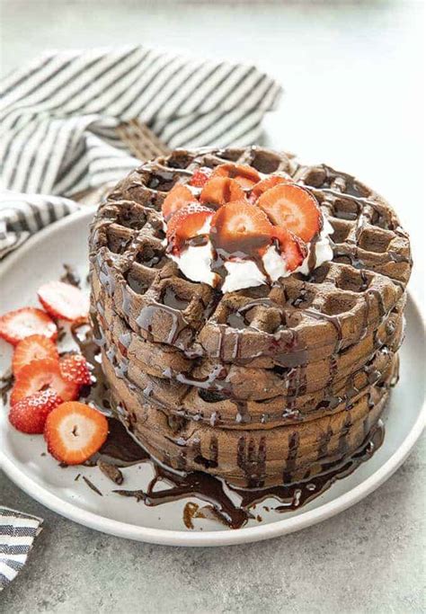 Perfect Chocolate Waffles The Salty Marshmallow