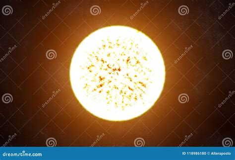 Red Giant Star Solar System Sun Earth Landscape Venus Stock Photo