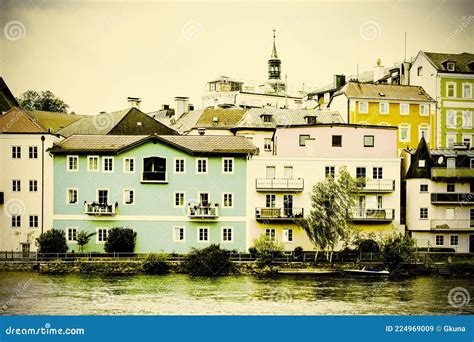 Traun River In Austria Stock Image Image Of Architecture 224969009