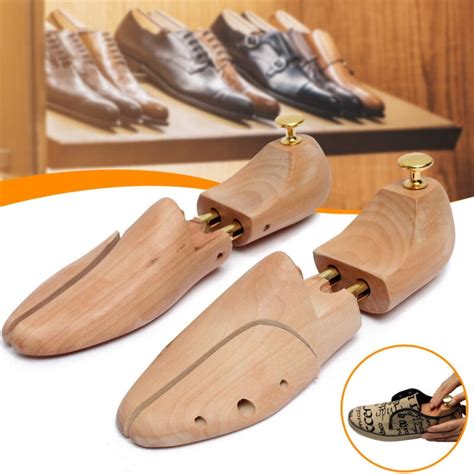 1 Pair Shoe Tree Wood Shoes Stretcher Wooden Adjustable Man Women