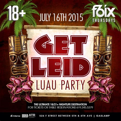 F6ixthursdays Presents Get Leid Luau Party F6ix Nightclub 18