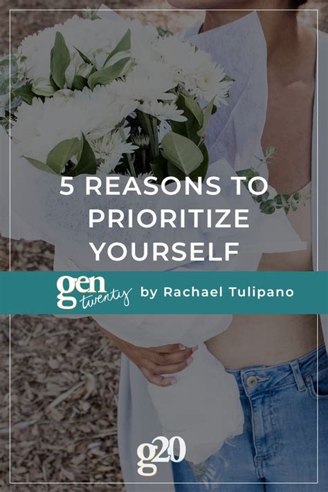 5 Reasons To Prioritize Yourself Starting Right Now Gentwenty