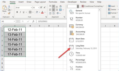 How To Change A Date To Long Date Format Excelnotes Hot Sex Picture