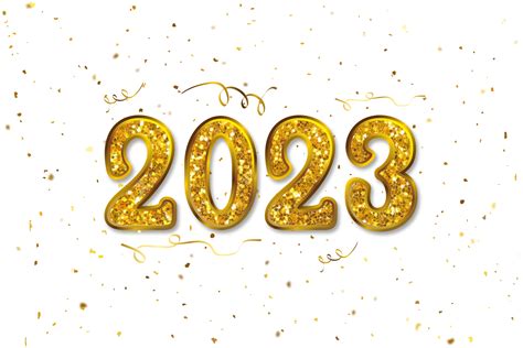 golden glitter happy new year 2023 text grafica di pixeness · creative fabrica