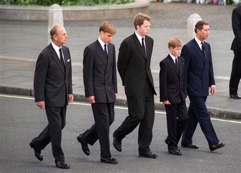 why did prince william and prince harry walk in princess diana s funeral cortège
