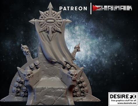Desire Fx 3d Models Ghamak Chaos Throne 3d Print Model Stl