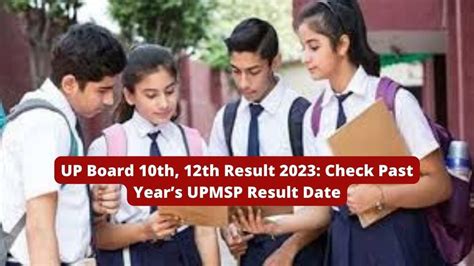 Up Board 10th 12th Result 2023 Updates Check Past Years Upmsp Result