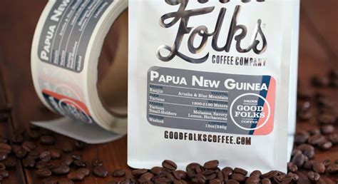 Digital printed coffee packaging bags orders starts from minimum 1000 pieces. Coffee labels | Sticker Mule