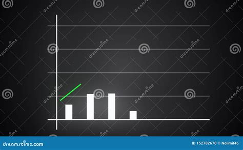 Growing Bar Graph With Rising Arrow Financial Forecast Graph 3d