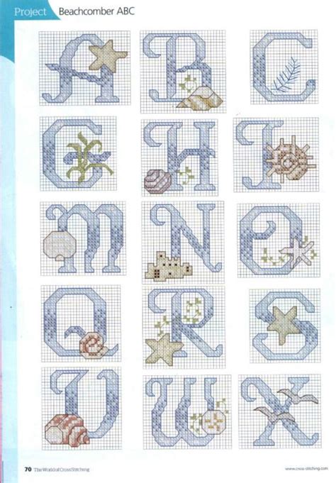 Line letters do not have to be plain. Pin by Katy Devine on Alphabets Cross Stitch Patterns ...