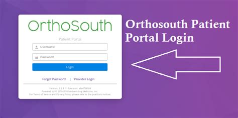 Orthosouth Patient Portal Login Digital Patient Portal