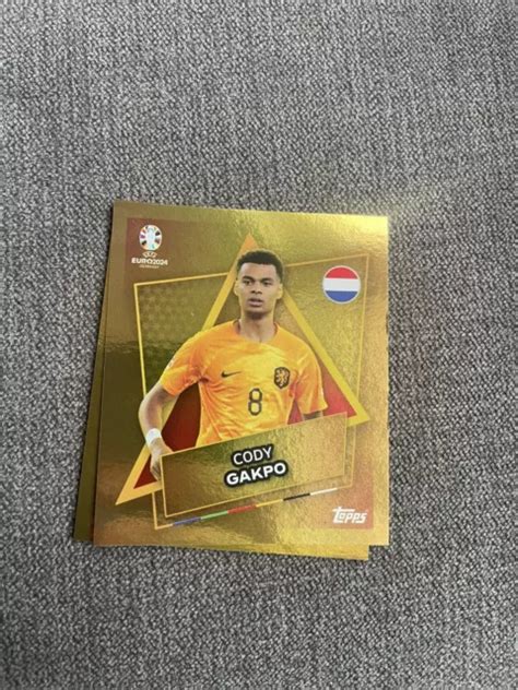 Topps Uefa Euro 2024 Ned Sp Cody Gakpo Netherlands Football Stickers £