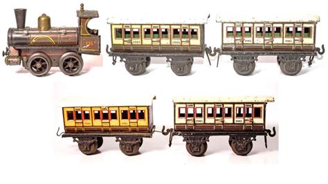 1910 Bing Clockwork Locomotive Uk Train Set Vintage Toys Toy Train