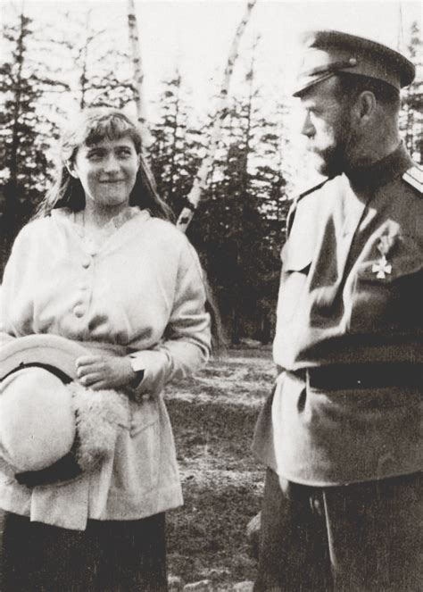 Grand Duchess Anastasia Nikolaevna Of Russia With Her Father Nicholas