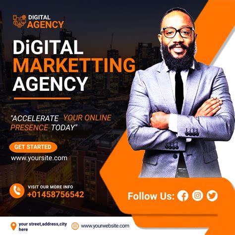 Digital Marketing Agency Flyer Template Postermywall