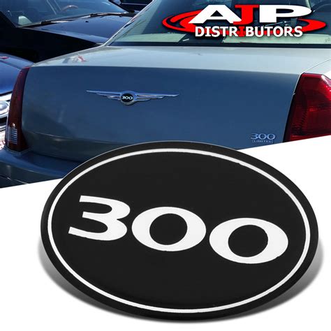 For Chrysler 300 Rear Badge Logo Emblem Gel Cap Sticker Replacement